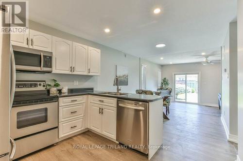 16 Pinehurst Drive, Thames Centre (Dorchester), ON - Indoor Photo Showing Kitchen With Double Sink