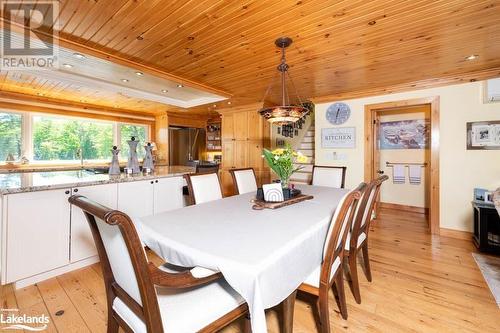 Dining and Kitchen - 45 Woods Lane, Port Severn, ON - Indoor Photo Showing Dining Room