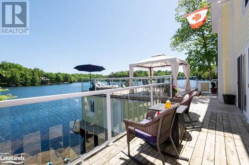 45 Woods Lane, Port Severn, ON - Outdoor With Body Of Water With Deck Patio Veranda