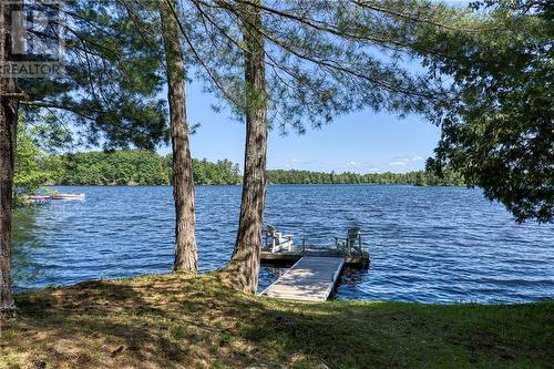 Bunkie (which you will love) is right by the lake ... - 2105 Pike Lake Rte 16A Route, Perth, ON - Outdoor With Body Of Water With View