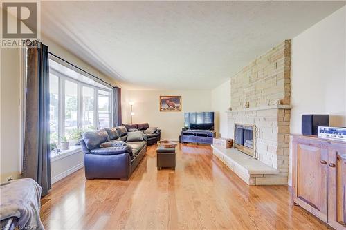 255 Finkle Street, Woodstock, ON - Indoor Photo Showing Living Room With Fireplace