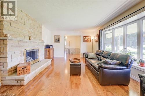255 Finkle Street, Woodstock, ON - Indoor Photo Showing Living Room With Fireplace