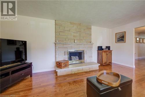 255 Finkle Street, Woodstock, ON - Indoor Photo Showing Living Room With Fireplace