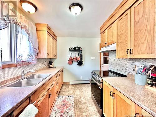 24 Snowball Crescent, Nackawic, NB - Indoor Photo Showing Kitchen With Double Sink