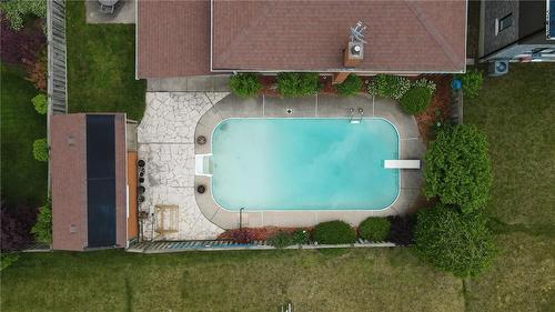 24 Cumberland Street, Brantford, ON - Outdoor With In Ground Pool