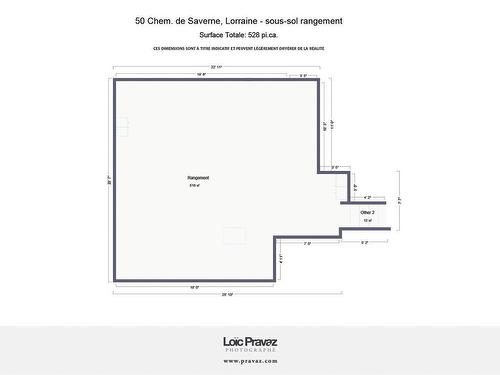 Plan (croquis) - 50 Ch. De Saverne, Lorraine, QC - Other