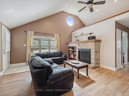 72 Hiley Ave, Ajax, ON - Indoor Photo Showing Living Room With Fireplace