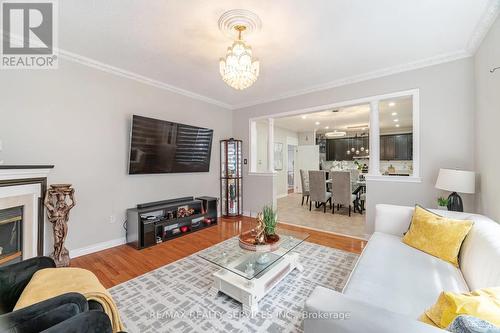 66 Carmel Crescent, Brampton, ON - Indoor Photo Showing Living Room With Fireplace