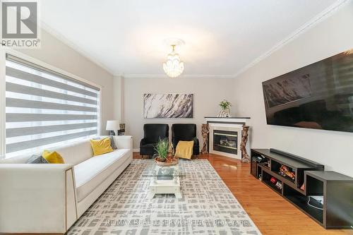 66 Carmel Crescent, Brampton, ON - Indoor Photo Showing Living Room With Fireplace