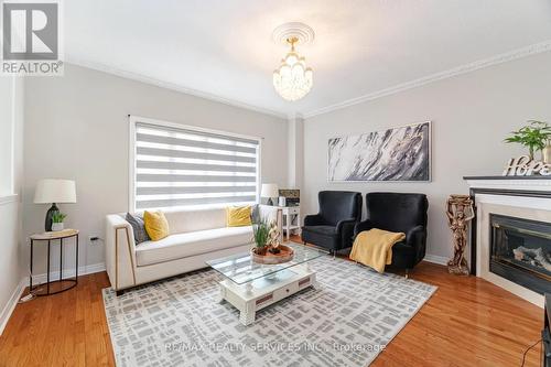 66 Carmel Crescent, Brampton, ON - Indoor Photo Showing Living Room With Fireplace