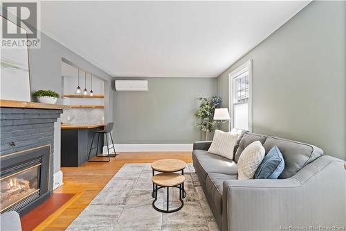 162 Westmorland Street, Fredericton, NB - Indoor Photo Showing Living Room With Fireplace