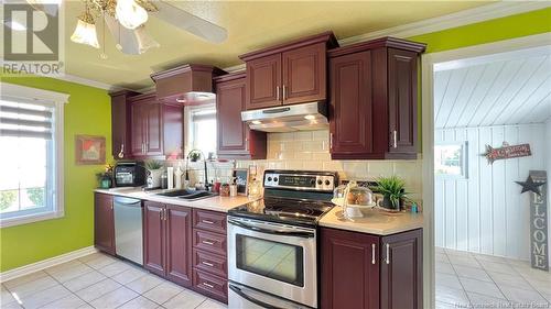 677 Rue Principale, Petit-Rocher, NB - Indoor Photo Showing Kitchen With Double Sink