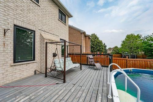 12 Hayloft Crt, Brampton, ON - Outdoor With Above Ground Pool With Deck Patio Veranda With Exterior