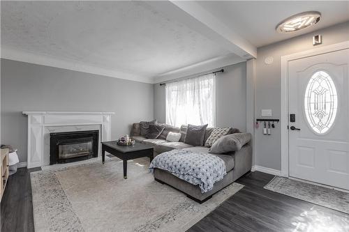 104 Rosedale Avenue, Hamilton, ON - Indoor Photo Showing Living Room With Fireplace