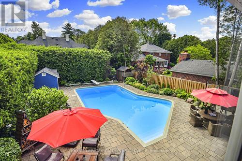 4504 Hawthorne Drive, Burlington, ON - Outdoor With In Ground Pool With Deck Patio Veranda With Backyard