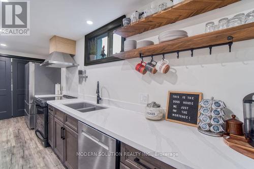 82 Shea Crescent, Kitchener, ON - Indoor Photo Showing Kitchen With Double Sink