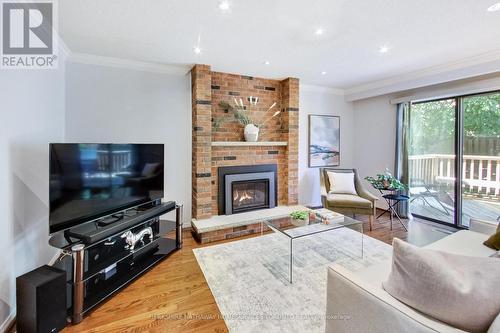 22 Lindemann Street, Markham, ON - Indoor Photo Showing Living Room With Fireplace