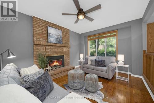 25 Bridlewood Drive, Guelph, ON - Indoor Photo Showing Living Room With Fireplace