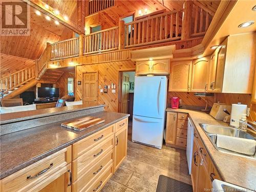 520 Route 385, Lorne, NB - Indoor Photo Showing Kitchen With Double Sink