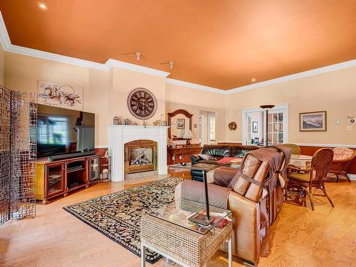 Salon - 212 Ch. De La Pente-Douce, Saint-Sauveur, QC - Indoor Photo Showing Living Room With Fireplace