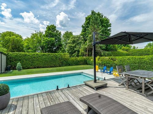 Patio - 1115 Rue Pascal, Sherbrooke (Les Nations), QC - Outdoor With In Ground Pool With Backyard