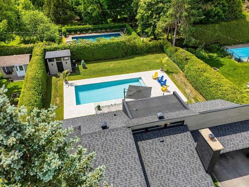 Aerial photo - 1115 Rue Pascal, Sherbrooke (Les Nations), QC - Outdoor With In Ground Pool With Backyard