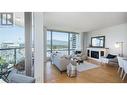 200X 1228 W Hasting Street, Vancouver, BC  - Indoor Photo Showing Living Room With Fireplace 