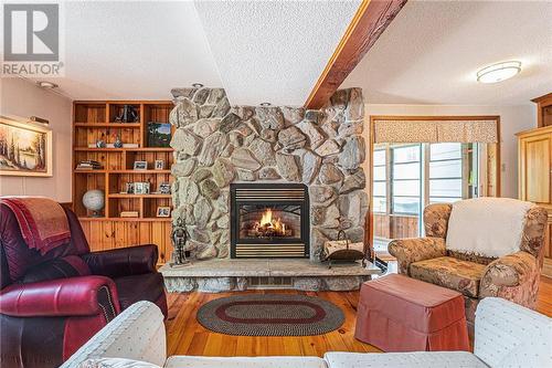 1388 Fallbrook Road, Balderson, ON - Indoor Photo Showing Living Room With Fireplace