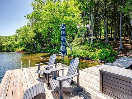 Bord de l'eau - 20 Ch. Du Saphir, Val-Des-Monts, QC - Outdoor With Body Of Water With Deck Patio Veranda