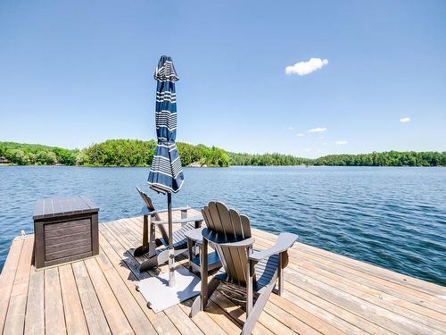 Bord de l'eau - 20 Ch. Du Saphir, Val-Des-Monts, QC - Outdoor With Body Of Water With Deck Patio Veranda With View