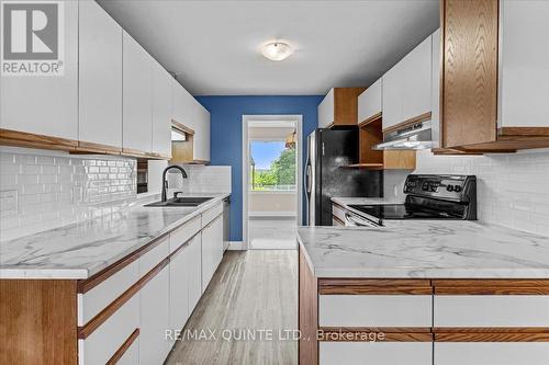 384 Stanley Avenue S, Deseronto, ON - Indoor Photo Showing Kitchen With Double Sink