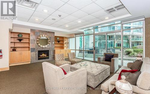 910 - 5 Marine Parade Drive, Toronto, ON - Indoor With Fireplace