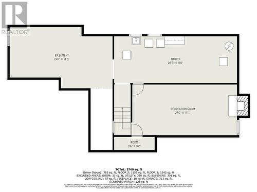 Basement Floor Plan - 427 Meadow Park Place, Ottawa, ON - Other