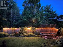 Views of The Backyard at  Night - 