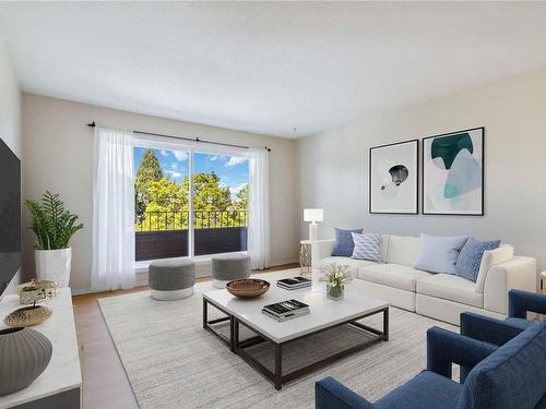 406-1571 Mortimer St, Saanich, BC - Indoor Photo Showing Living Room