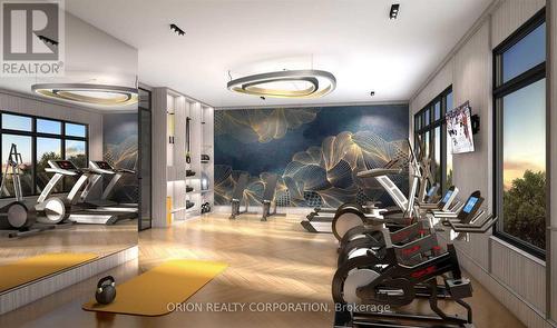 105 - 123 Maurice Drive, Oakville (Old Oakville), ON - Indoor Photo Showing Gym Room