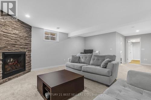 16 Gaiser Road, Welland, ON - Indoor Photo Showing Living Room With Fireplace