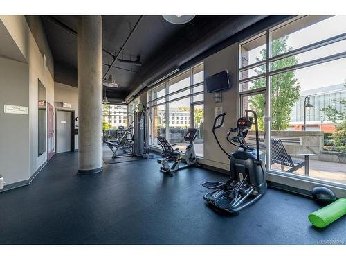 S308-737 Humboldt St, Victoria, BC - Indoor Photo Showing Gym Room