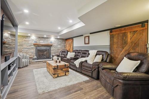 1180 Field Drive, Milton, ON - Indoor Photo Showing Living Room With Fireplace