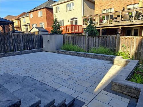 Patio Well Laid Floor and Landscape - 39 Matteo Trail, Hamilton, ON - Outdoor