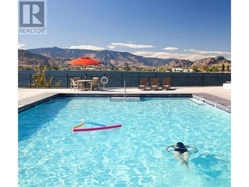 4200 Lakeshore Drive Unit# 120, Osoyoos, BC - Outdoor With In Ground Pool With View