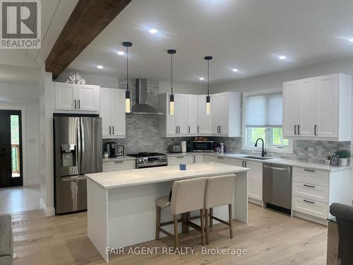 257 Highway 124, Mcdougall, ON - Indoor Photo Showing Kitchen With Stainless Steel Kitchen With Upgraded Kitchen