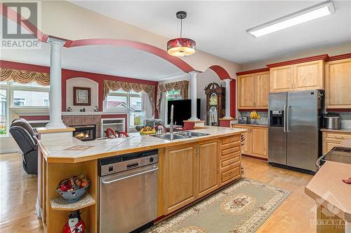 163 Yoho Drive, Kanata, ON - Indoor Photo Showing Kitchen With Double Sink
