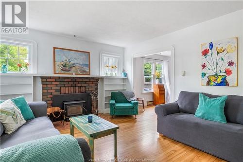 43 Shirley Ave, Moncton, NB - Indoor Photo Showing Living Room With Fireplace