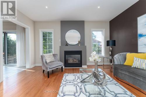 43 Buckhorn Avenue, Richmond Hill, ON - Indoor Photo Showing Living Room With Fireplace