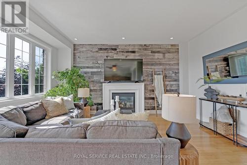35 Alldread Crescent, Clarington, ON - Indoor Photo Showing Living Room With Fireplace