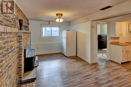 33 Tumbleweed Crescent, London, ON - Indoor Photo Showing Kitchen With Fireplace