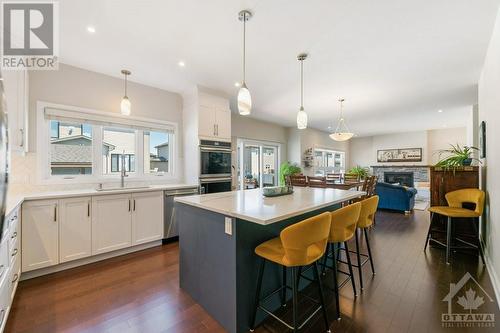 Kitchen and Island - 633 Misty Street, Russell, ON - Indoor Photo Showing Kitchen With Upgraded Kitchen