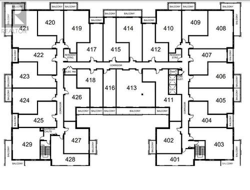 4th floor floor plan - 31 Eric Devlin Lane Unit#406, Perth, ON - Other