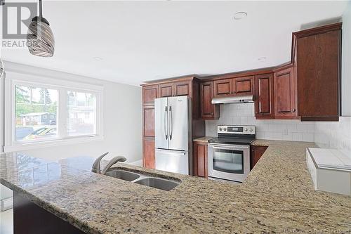 130 Moore Street, Fredericton, NB - Indoor Photo Showing Kitchen With Double Sink